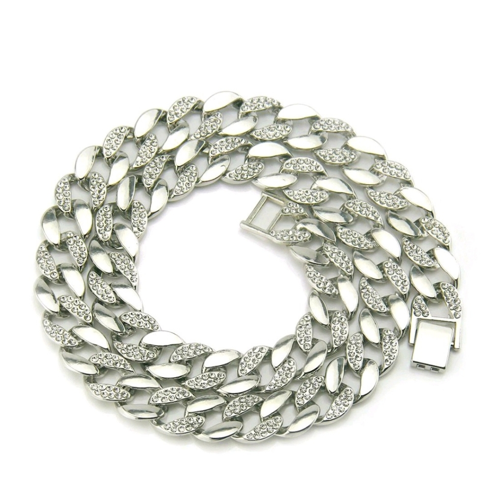 Stainless Steel Iced out Cuban Chain